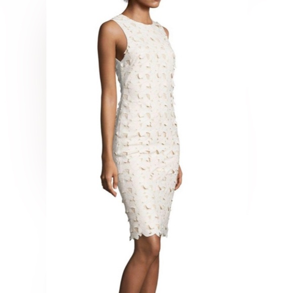 Alice + Olivia Ivory Cream Midi Dress - Picture 2 of 11